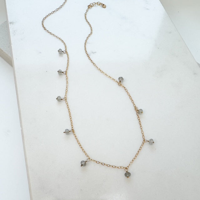 Labradorite Fringe Necklace